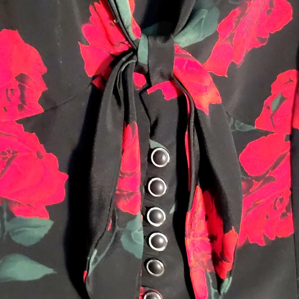 VINTAGE SSADA Rose Sleeveless Dress - Picture 4 of 12